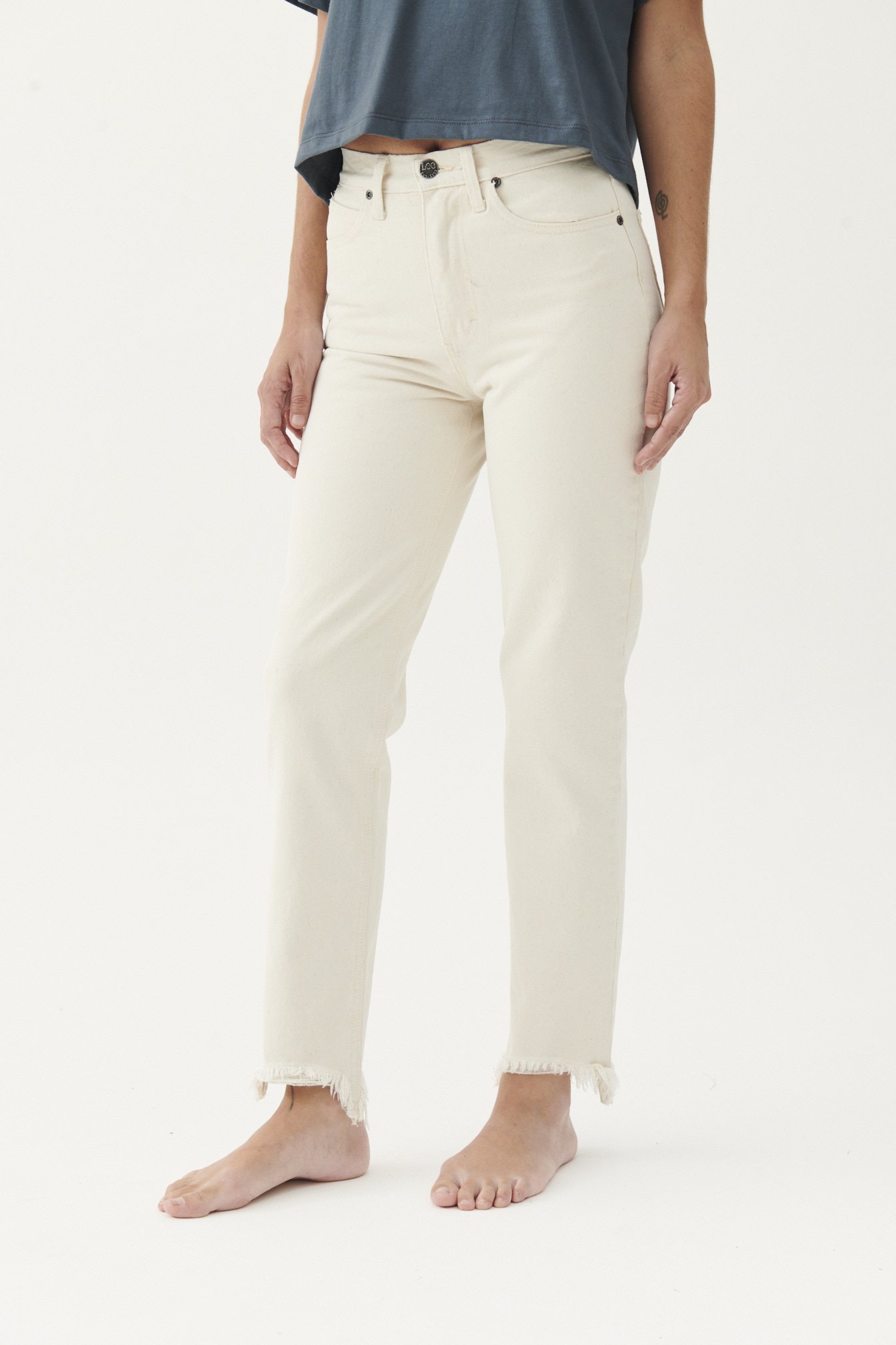 Jean Slim Elly White
